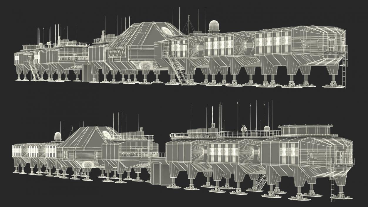 Antarctic Station Halley VI 3D