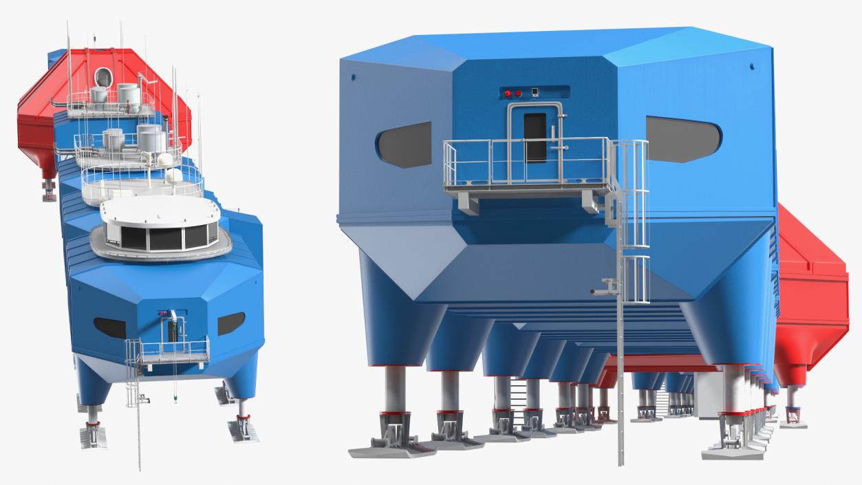 Antarctic Station Halley VI 3D