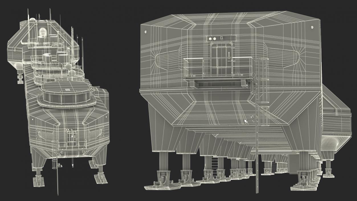 Antarctic Station Halley VI 3D