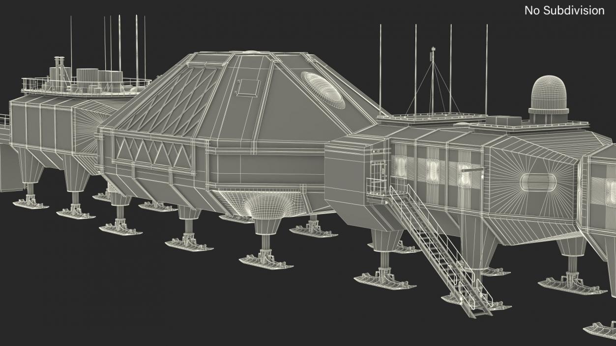 Antarctic Station Halley VI 3D