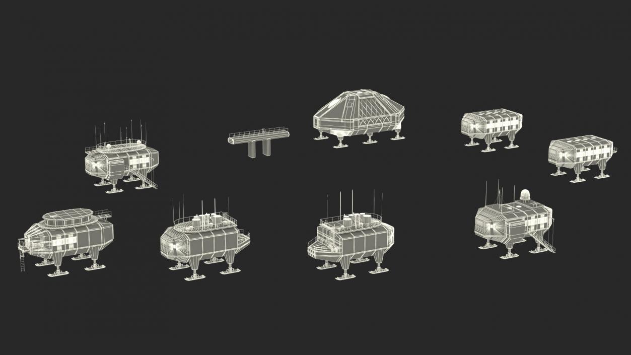 Antarctic Station Halley VI 3D