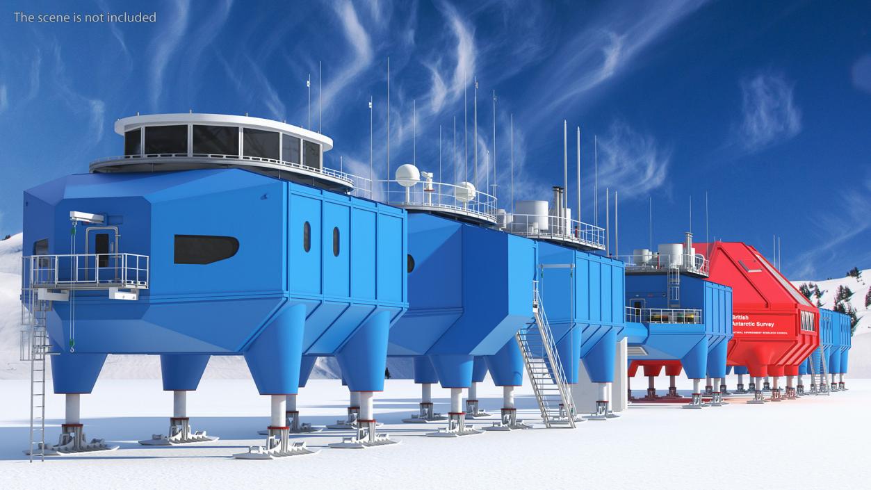 Antarctic Station Halley VI 3D