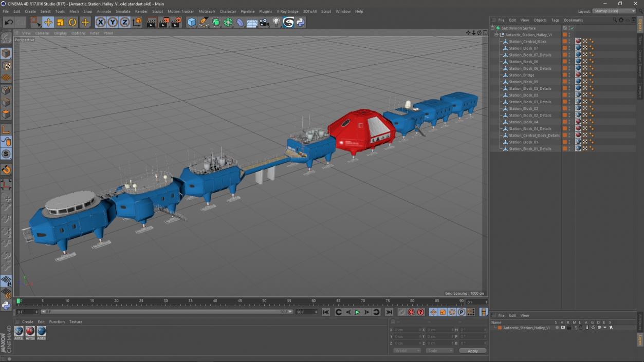 Antarctic Station Halley VI 3D