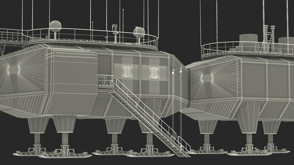 Antarctic Station Halley VI 3D