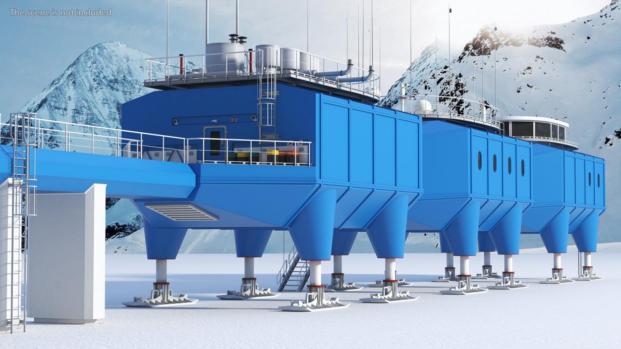 Antarctic Station Halley VI 3D