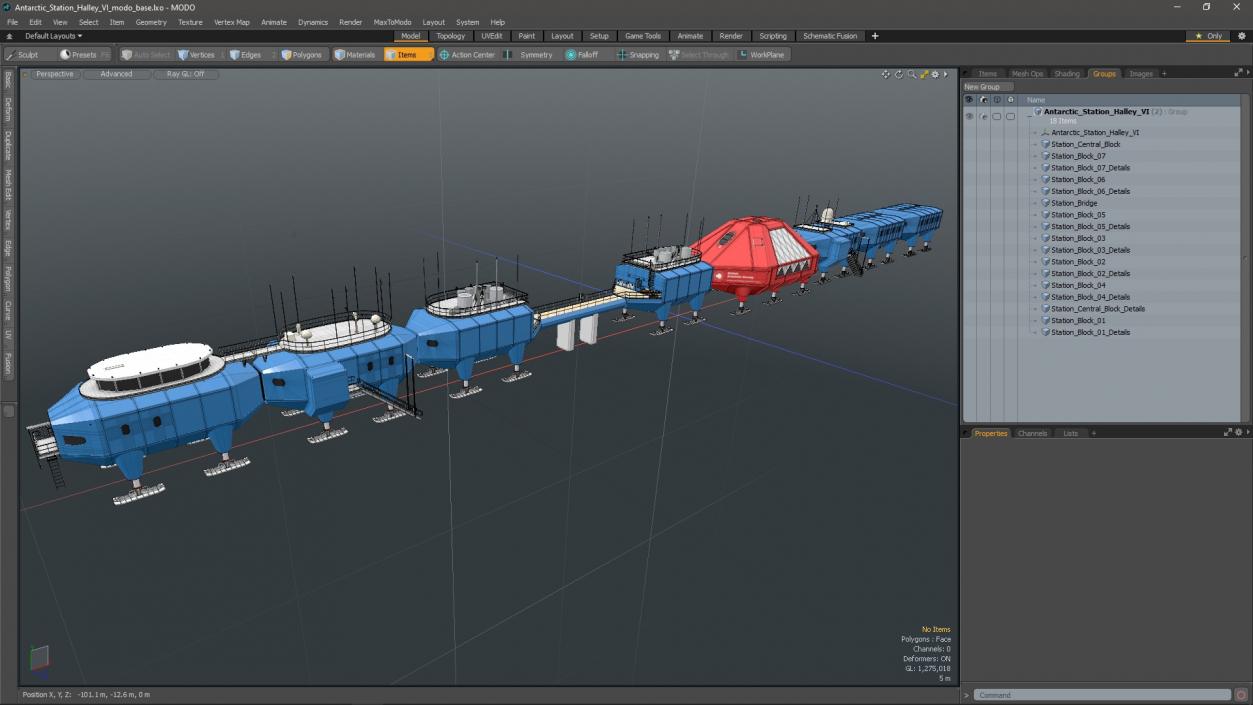 Antarctic Station Halley VI 3D