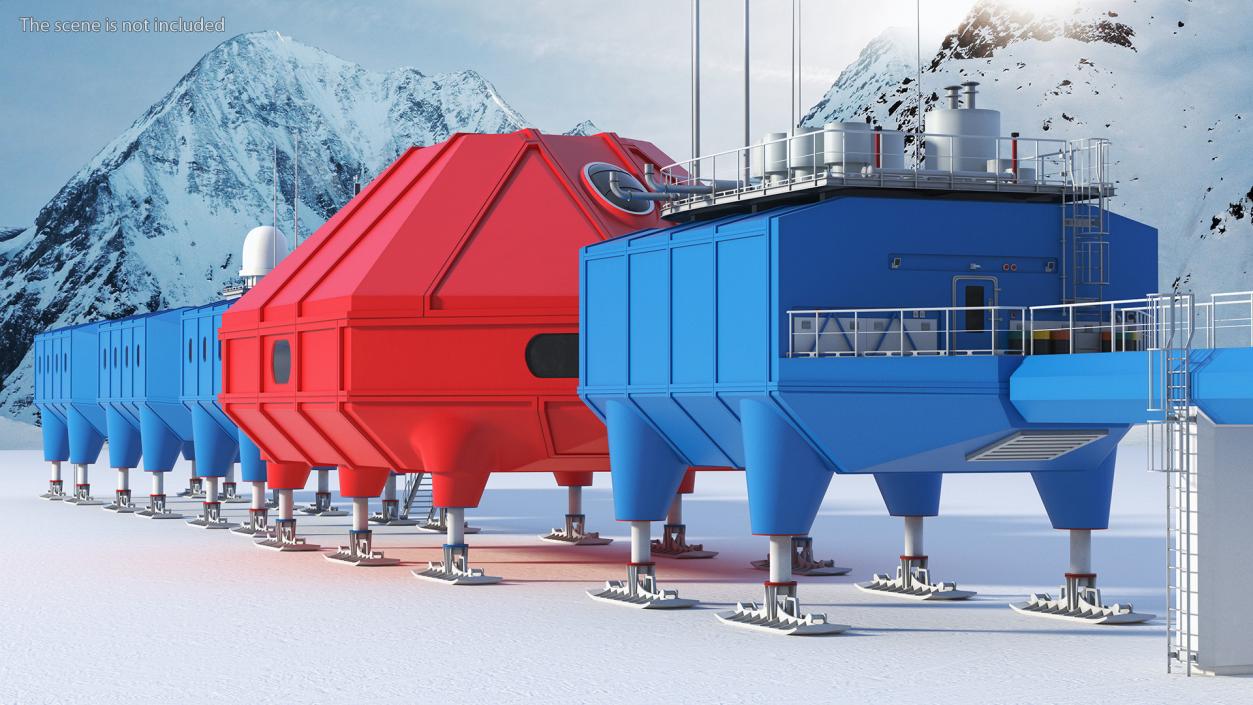 Antarctic Station Halley VI 3D