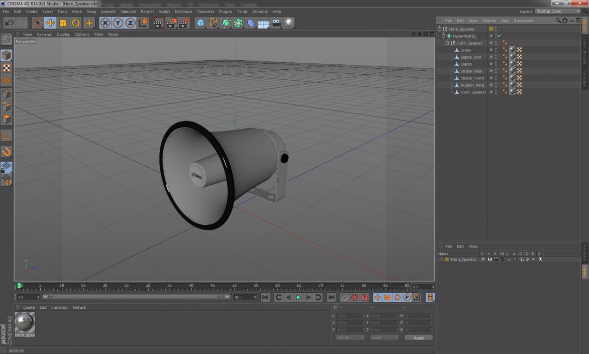 Horn Speaker 3D