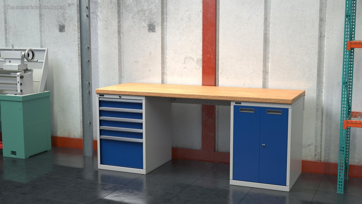 3D model Heavy Duty Workbench