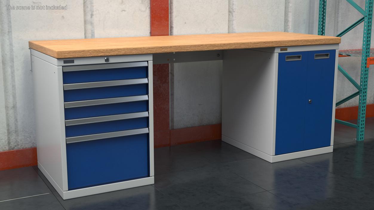 3D model Heavy Duty Workbench