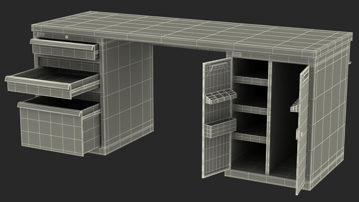 3D model Heavy Duty Workbench