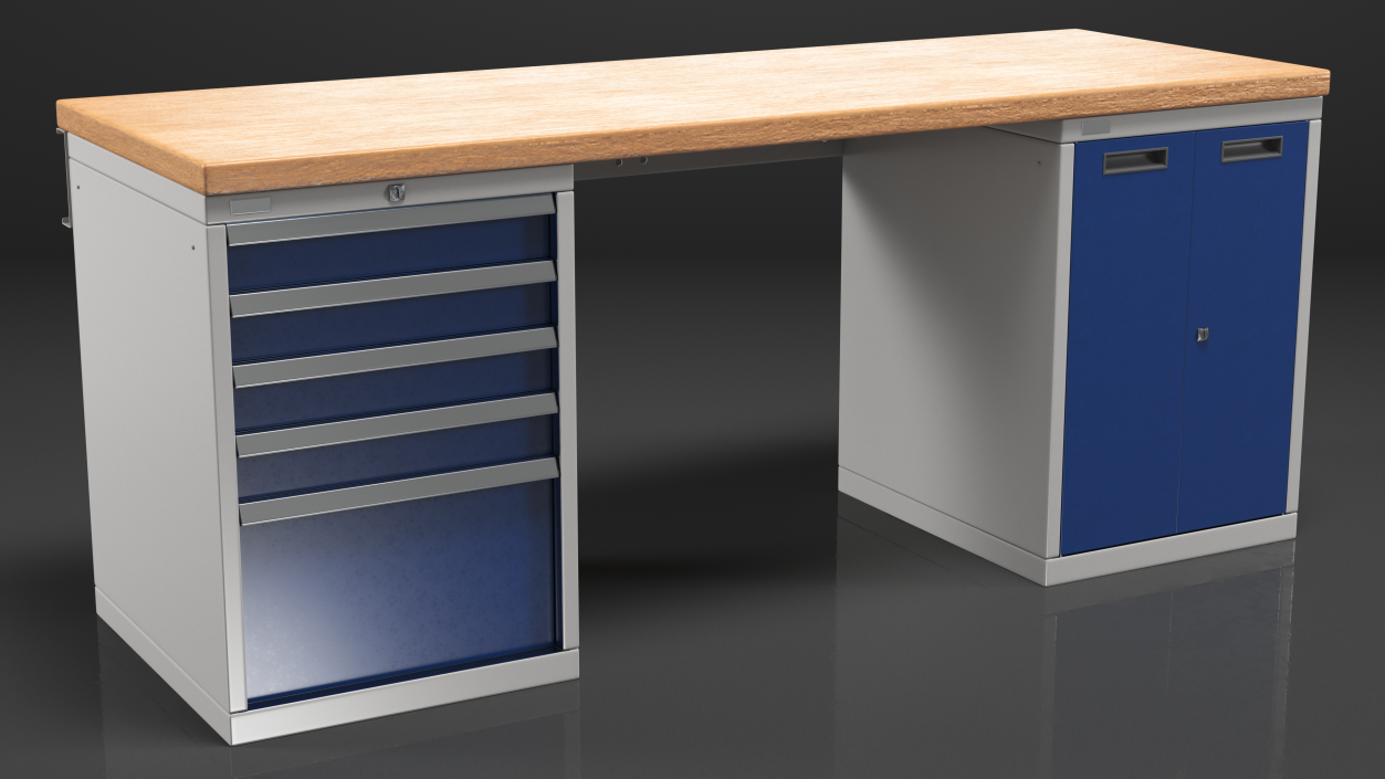 3D model Heavy Duty Workbench