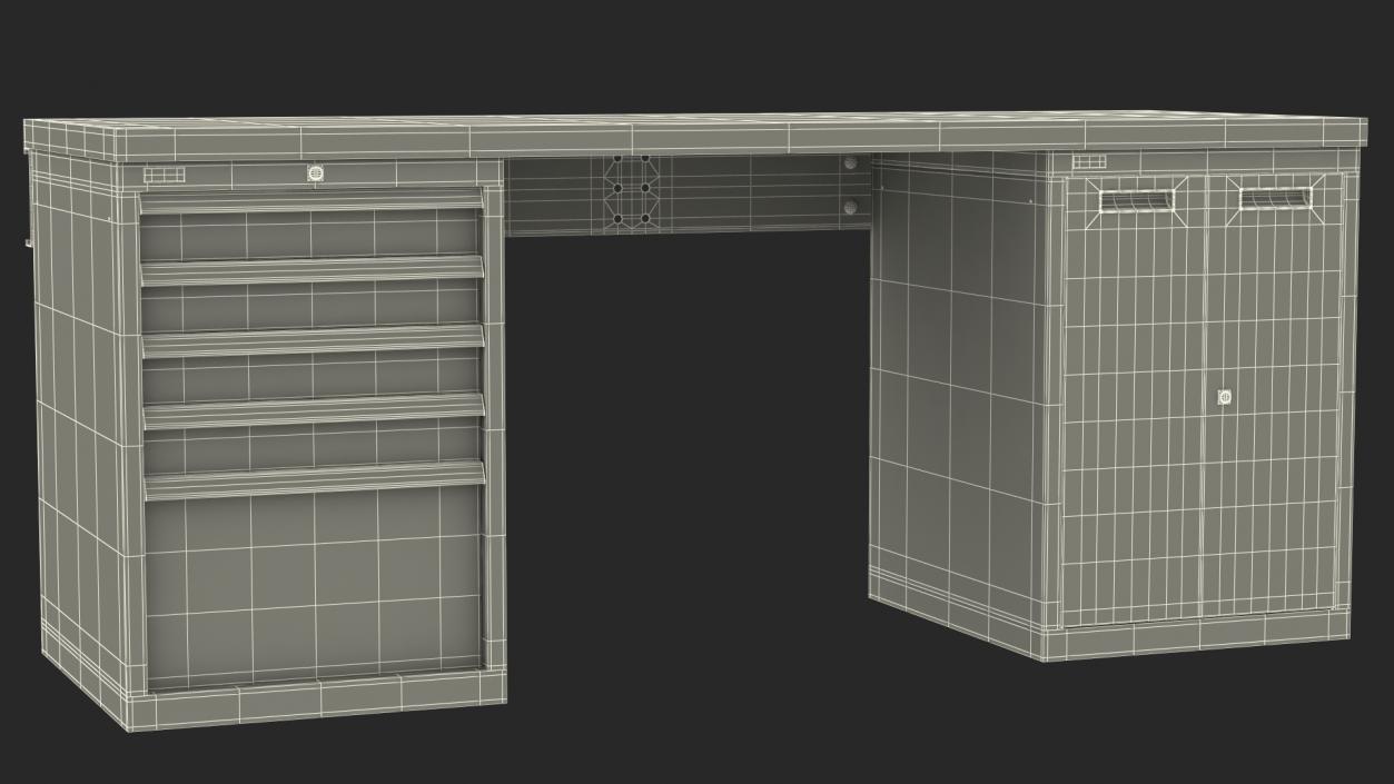 3D model Heavy Duty Workbench