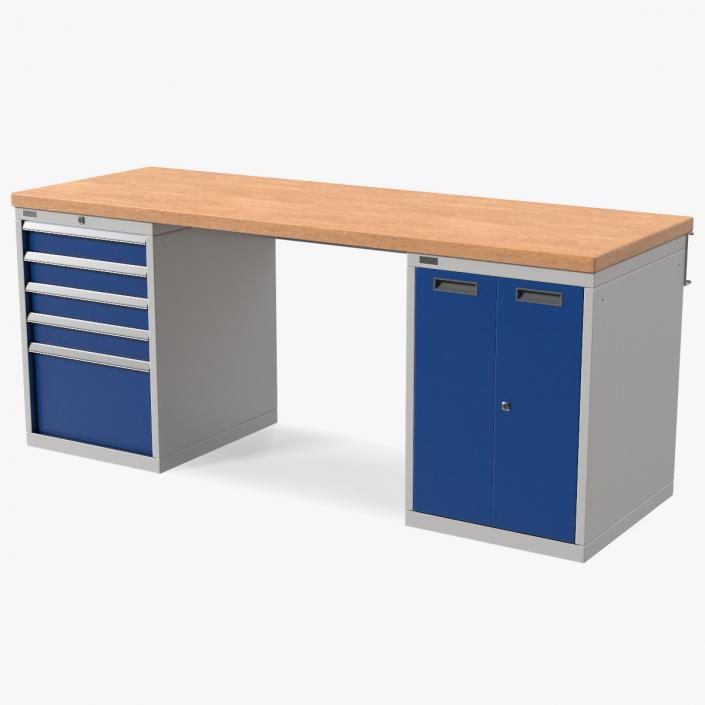 3D model Heavy Duty Workbench