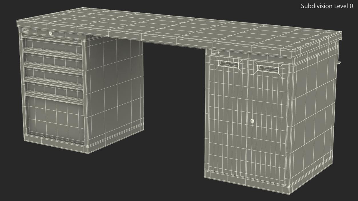 3D model Heavy Duty Workbench