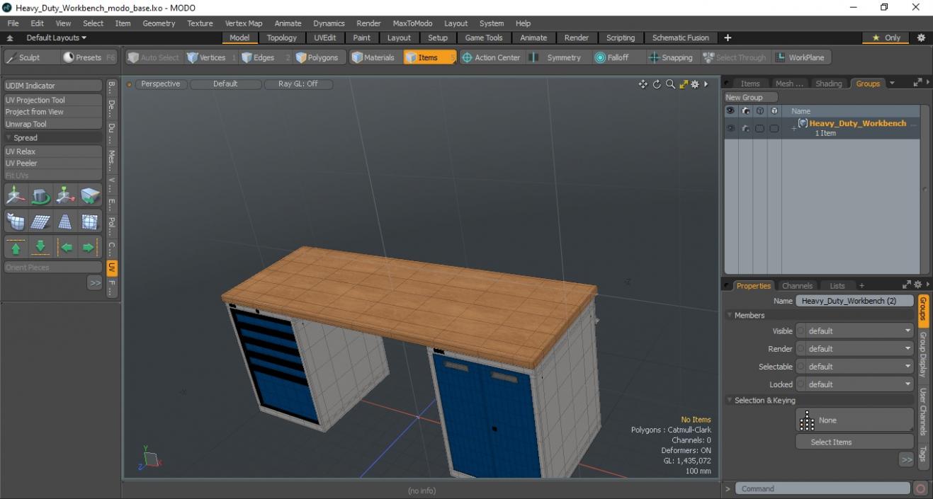 3D model Heavy Duty Workbench