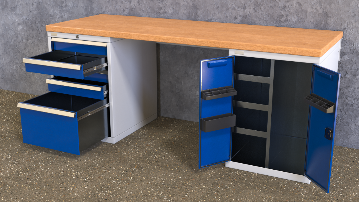 3D model Heavy Duty Workbench