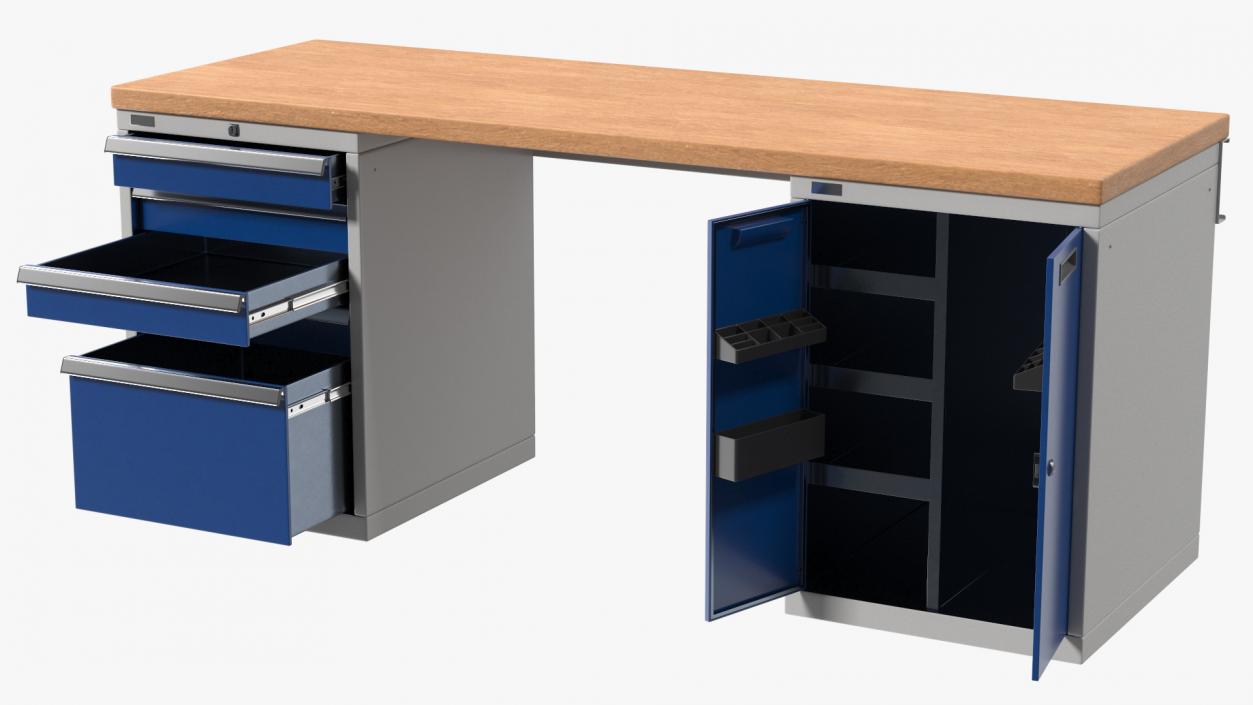 3D model Heavy Duty Workbench