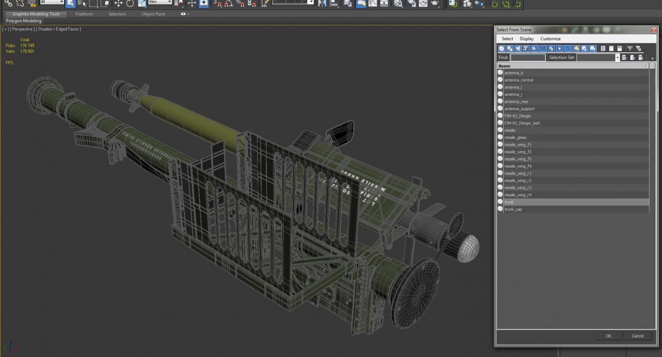 3D FIM-92 Stinger Set model