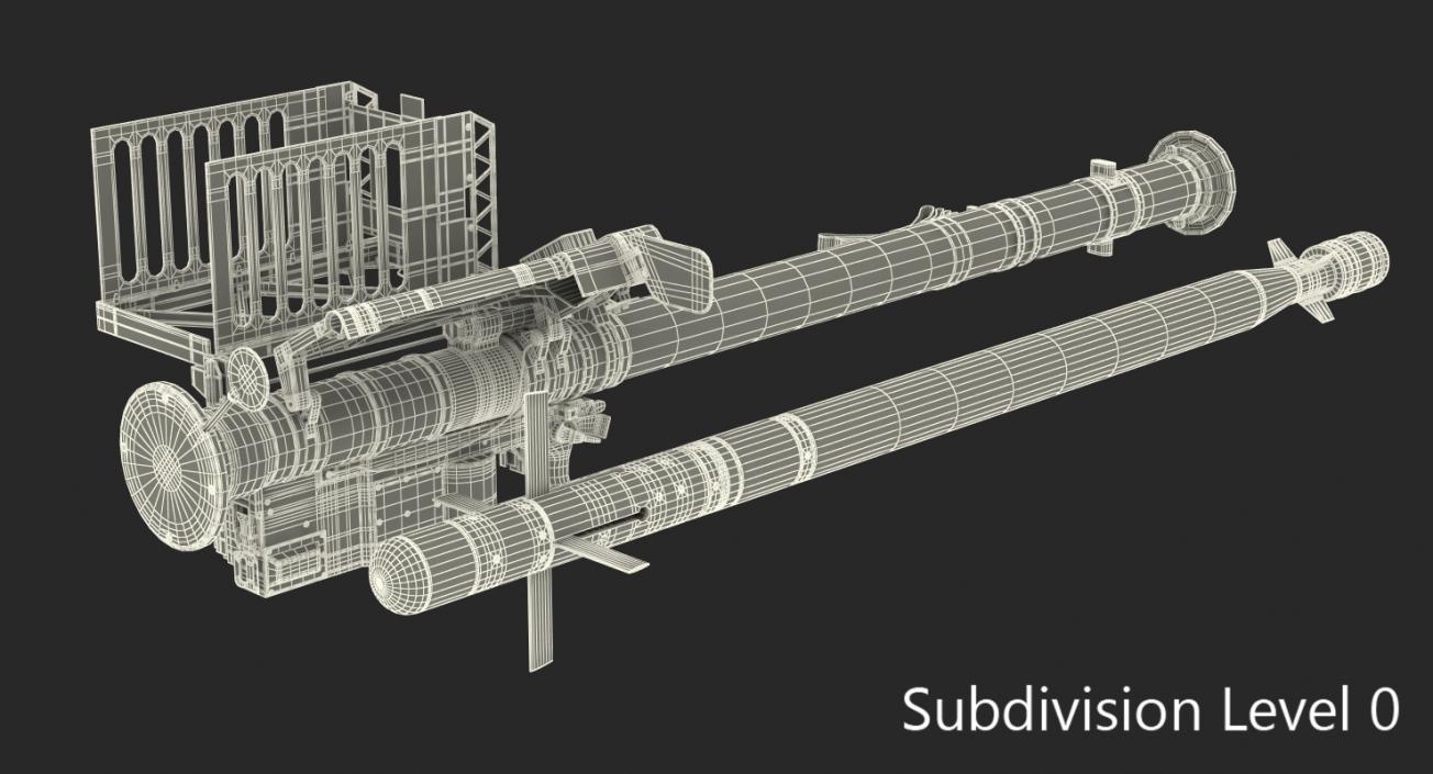 3D FIM-92 Stinger Set model