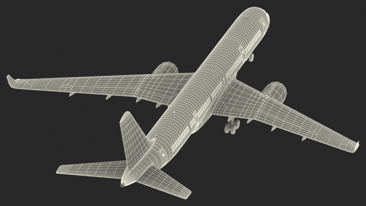 Narrow-Body Jet Airliner Blank Livery Rigged 3D model