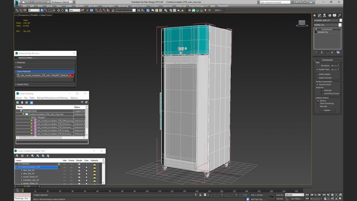 3D Cooled Incubator 570L