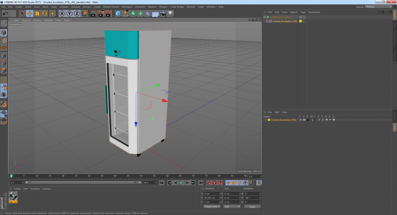 3D Cooled Incubator 570L