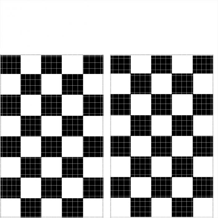 3D Checkered Racing Flag