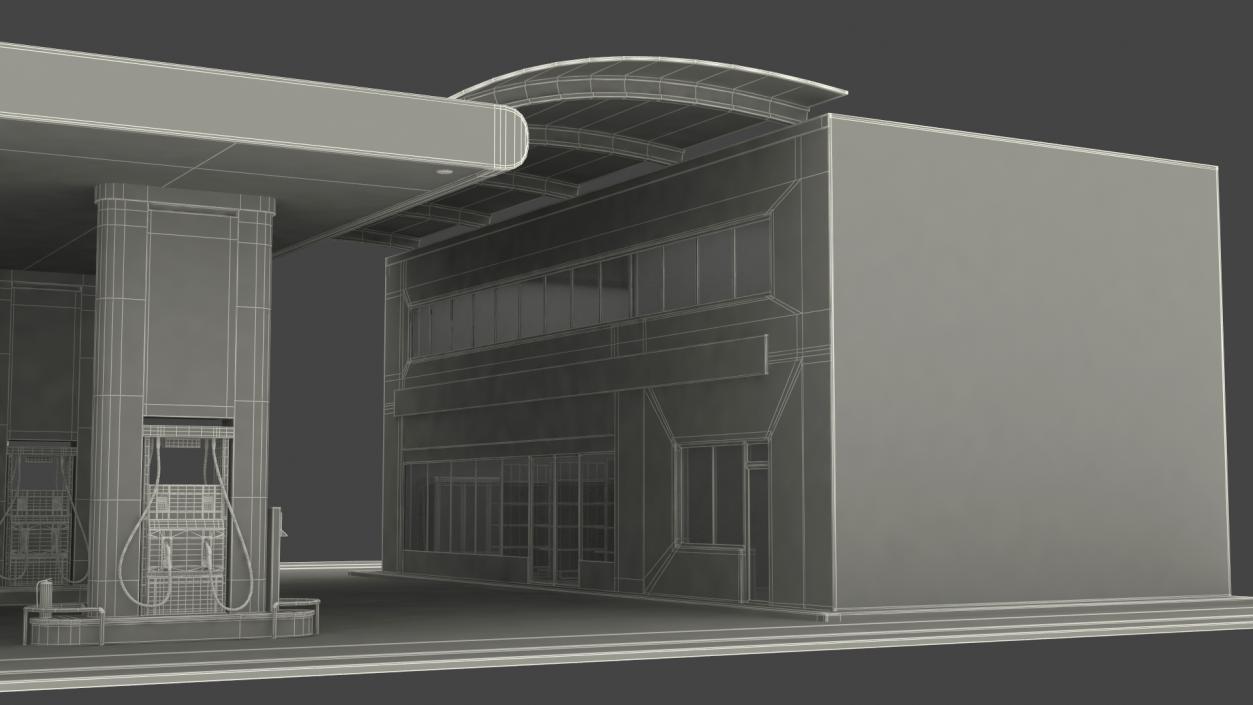 Nova Petrol Station 3D model