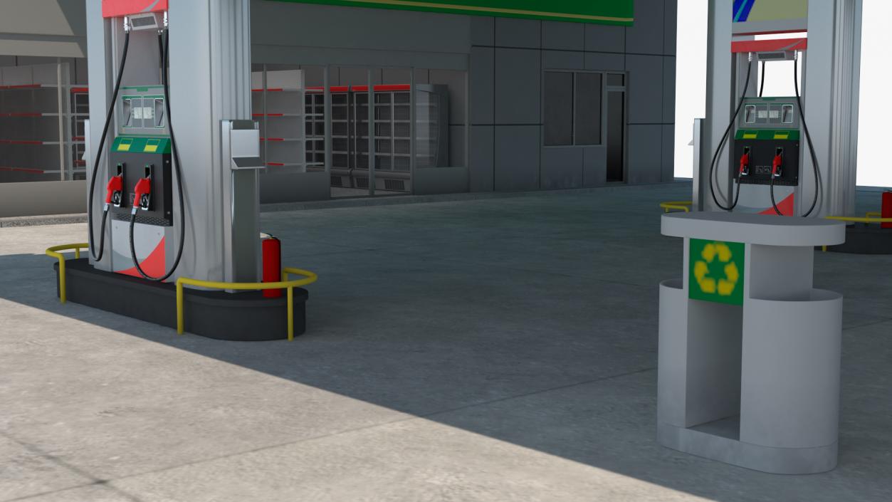 Nova Petrol Station 3D model