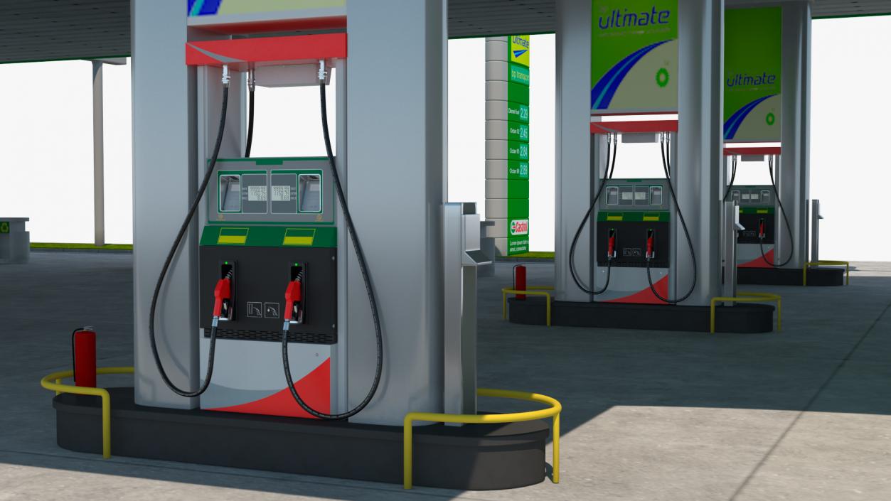 Nova Petrol Station 3D model