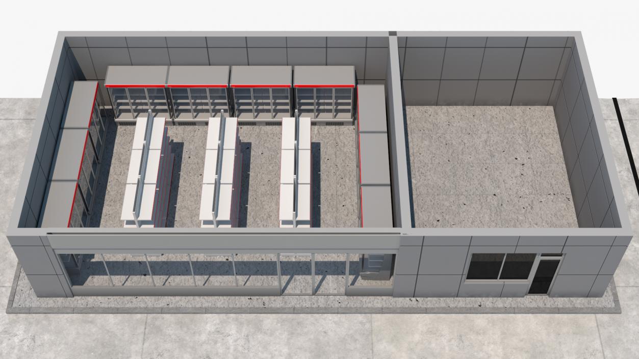 Nova Petrol Station 3D model