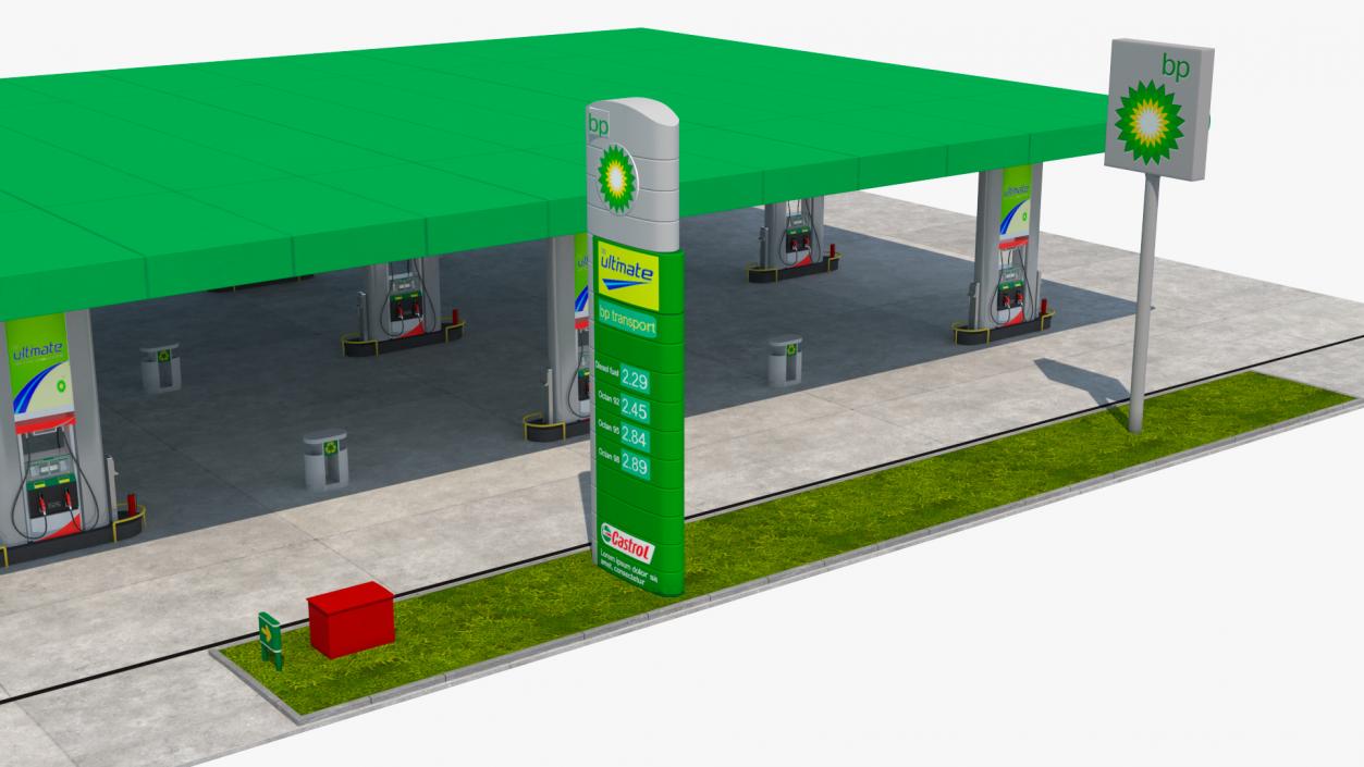 Nova Petrol Station 3D model