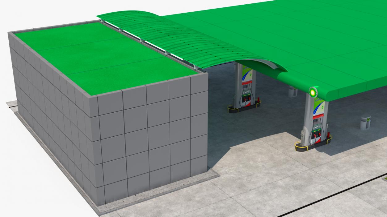 Nova Petrol Station 3D model