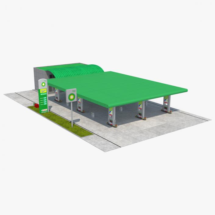 Nova Petrol Station 3D model