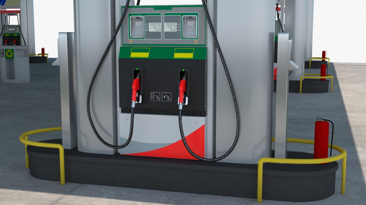 Nova Petrol Station 3D model