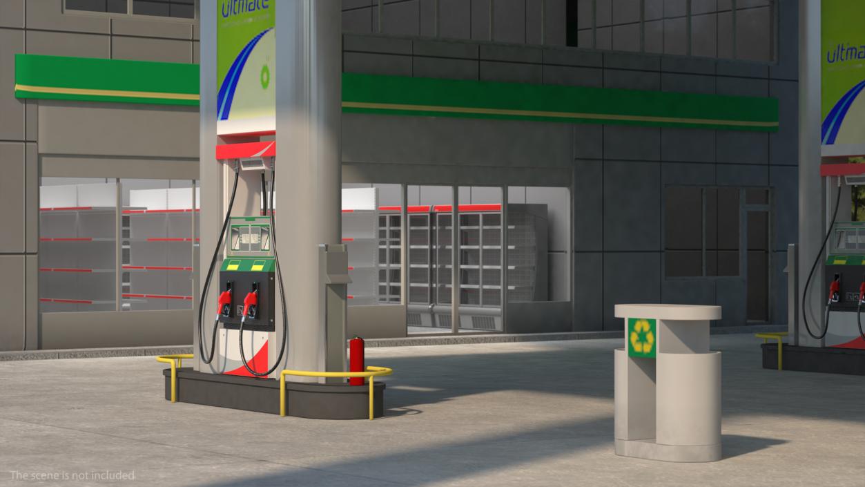 Nova Petrol Station 3D model