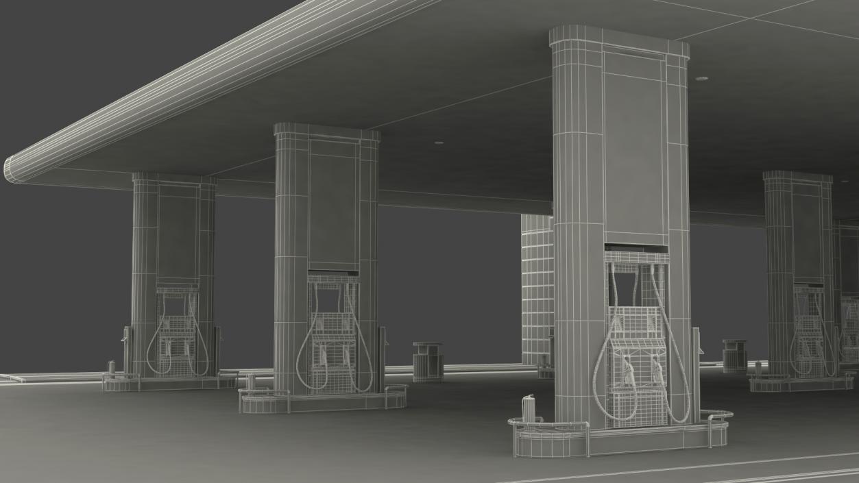 Nova Petrol Station 3D model