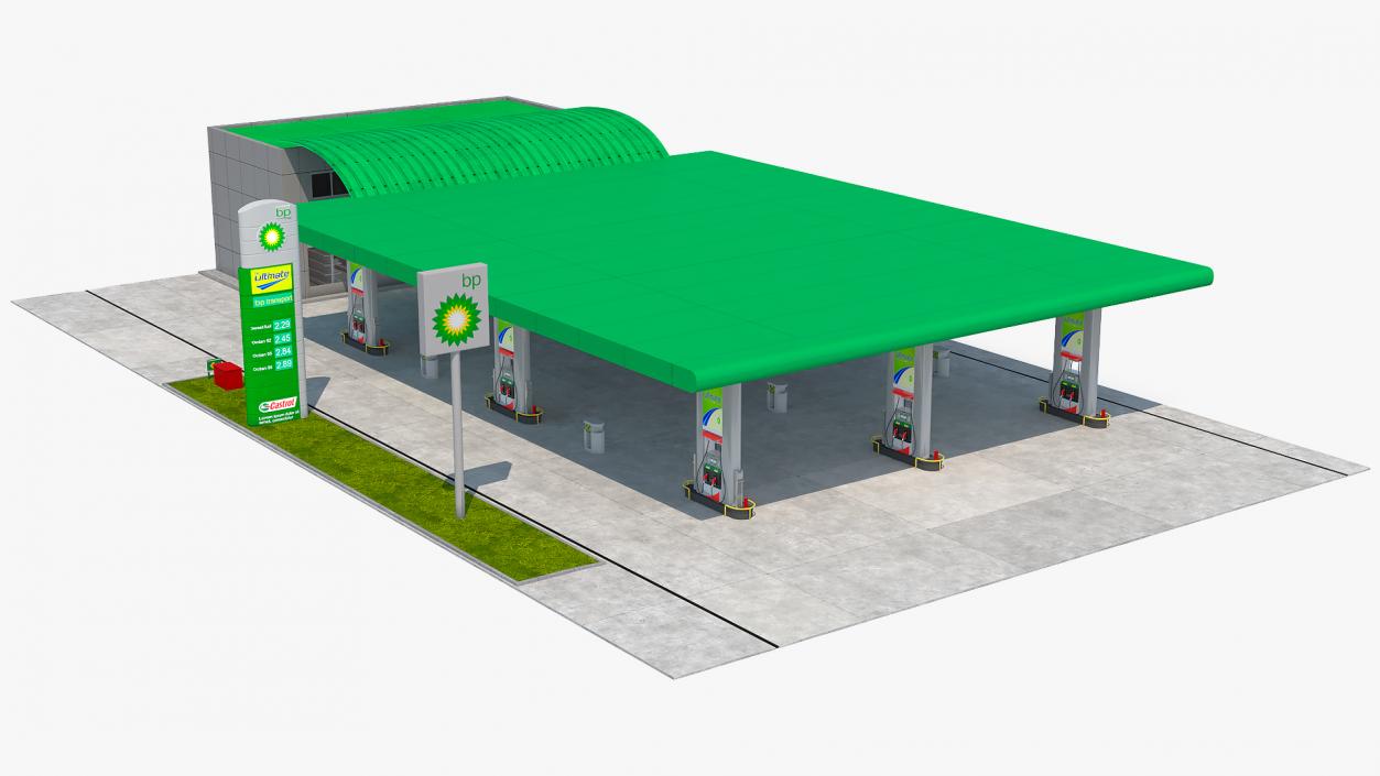 Nova Petrol Station 3D model