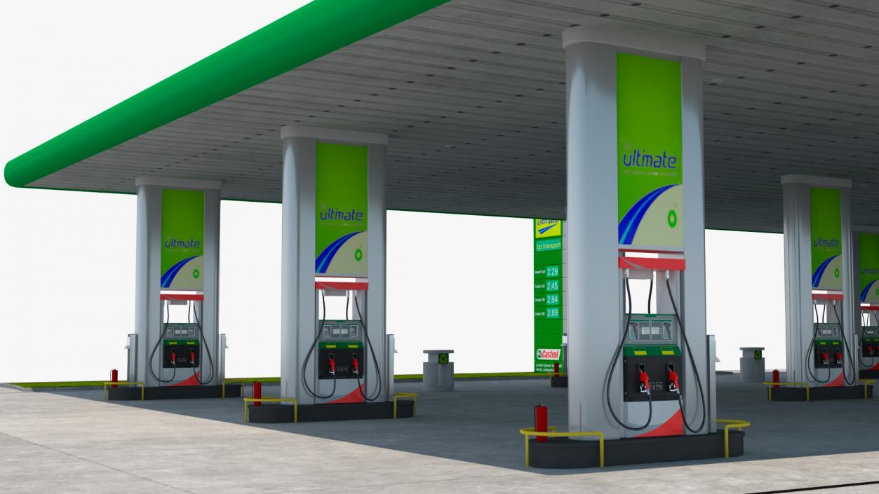 Nova Petrol Station 3D model