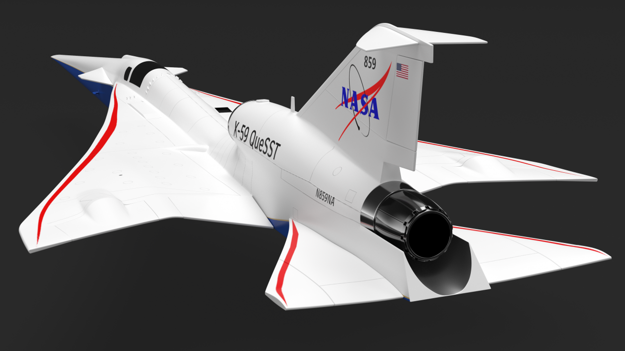 Lockheed Martin X-59 QueSST 3D