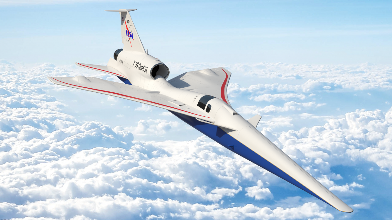 Lockheed Martin X-59 QueSST 3D