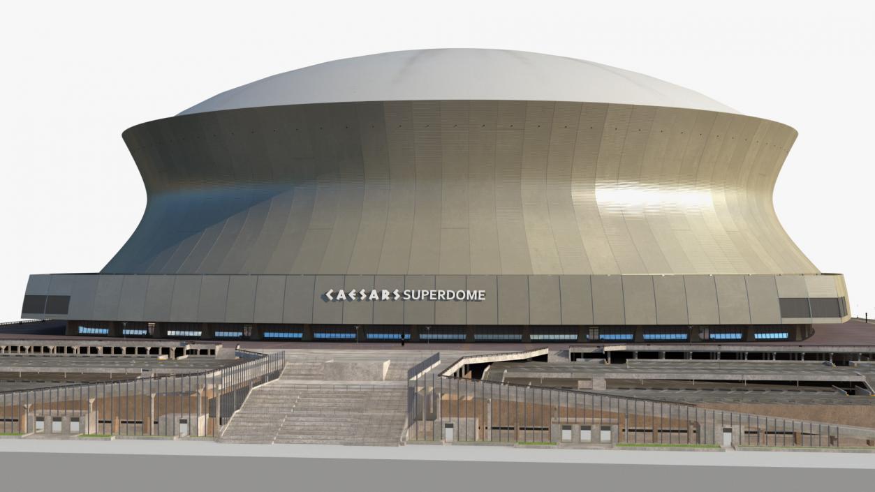 3D model Caesars Superdome Stadium