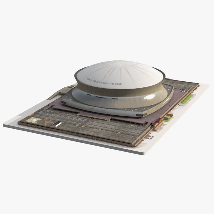 3D model Caesars Superdome Stadium