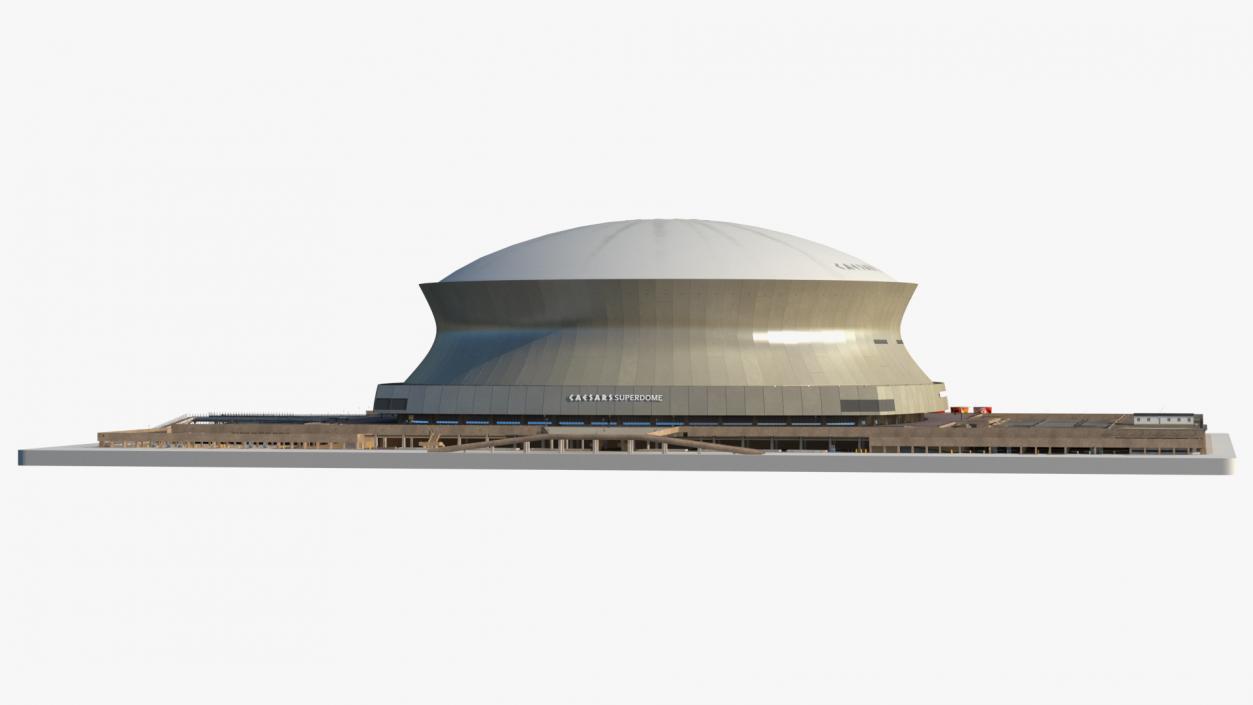 3D model Caesars Superdome Stadium