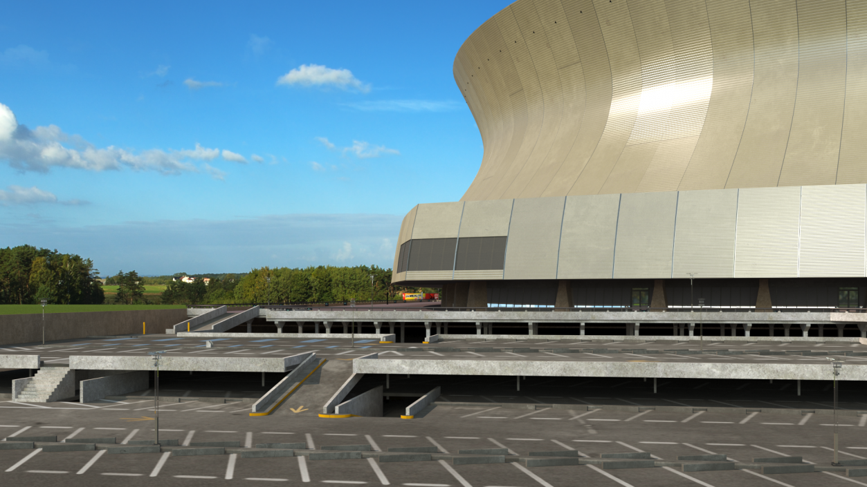 3D model Caesars Superdome Stadium