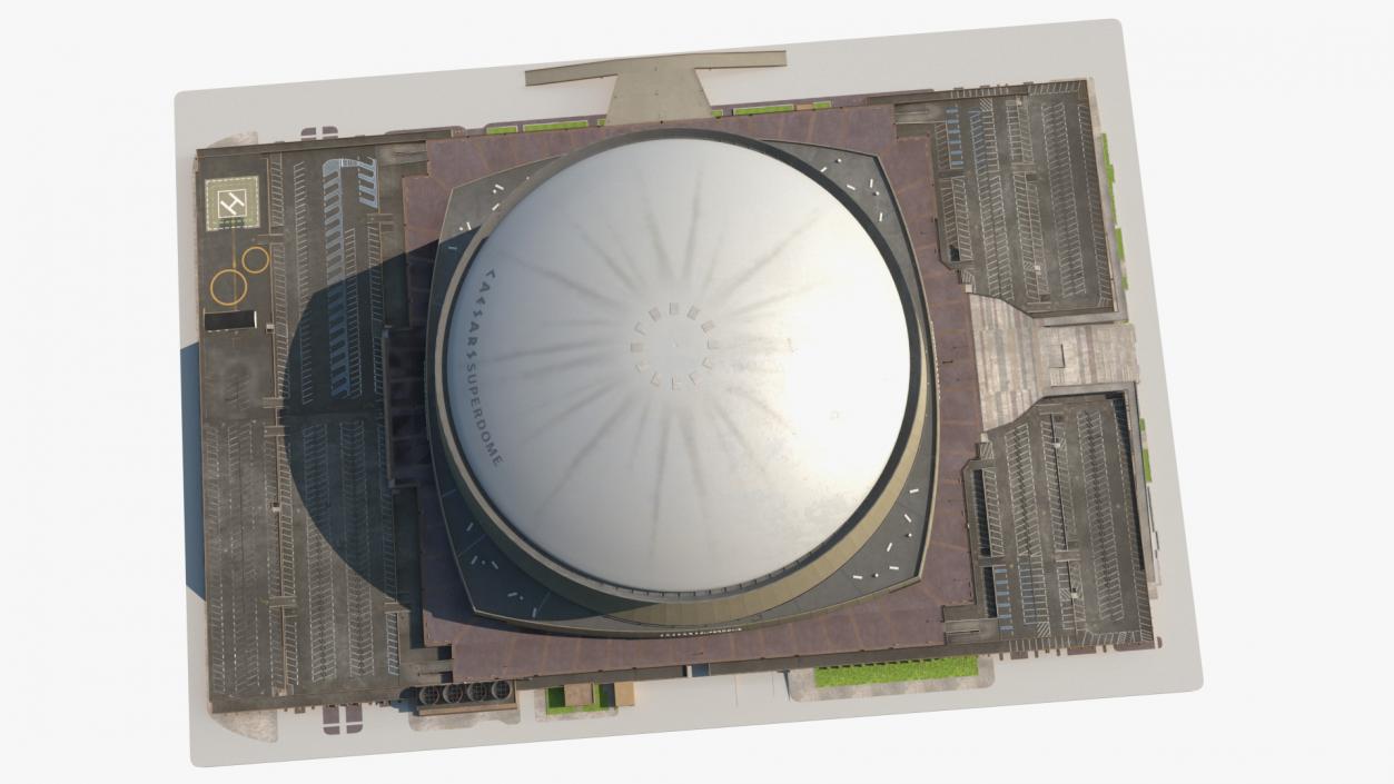 3D model Caesars Superdome Stadium