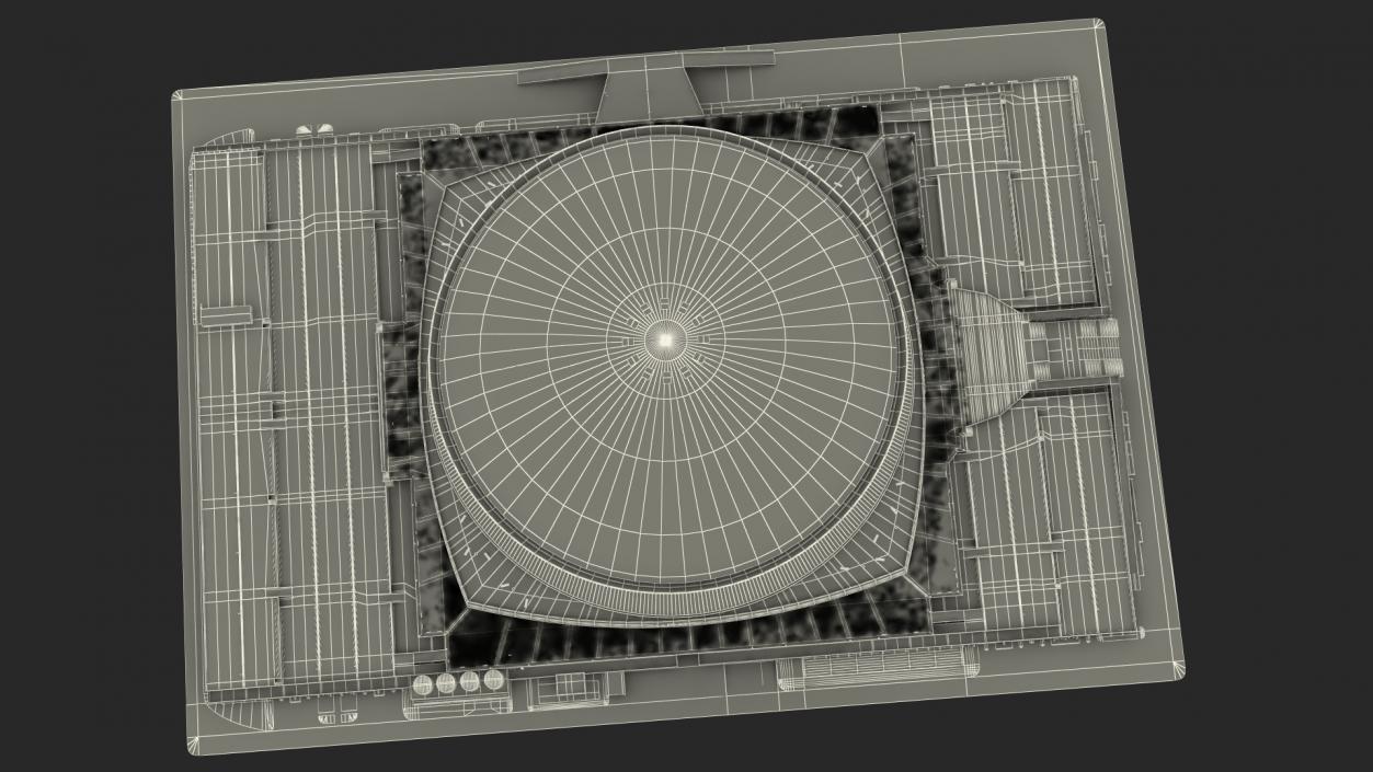 3D model Caesars Superdome Stadium