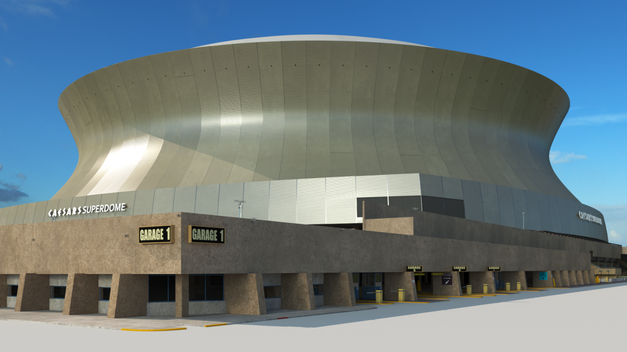 3D model Caesars Superdome Stadium