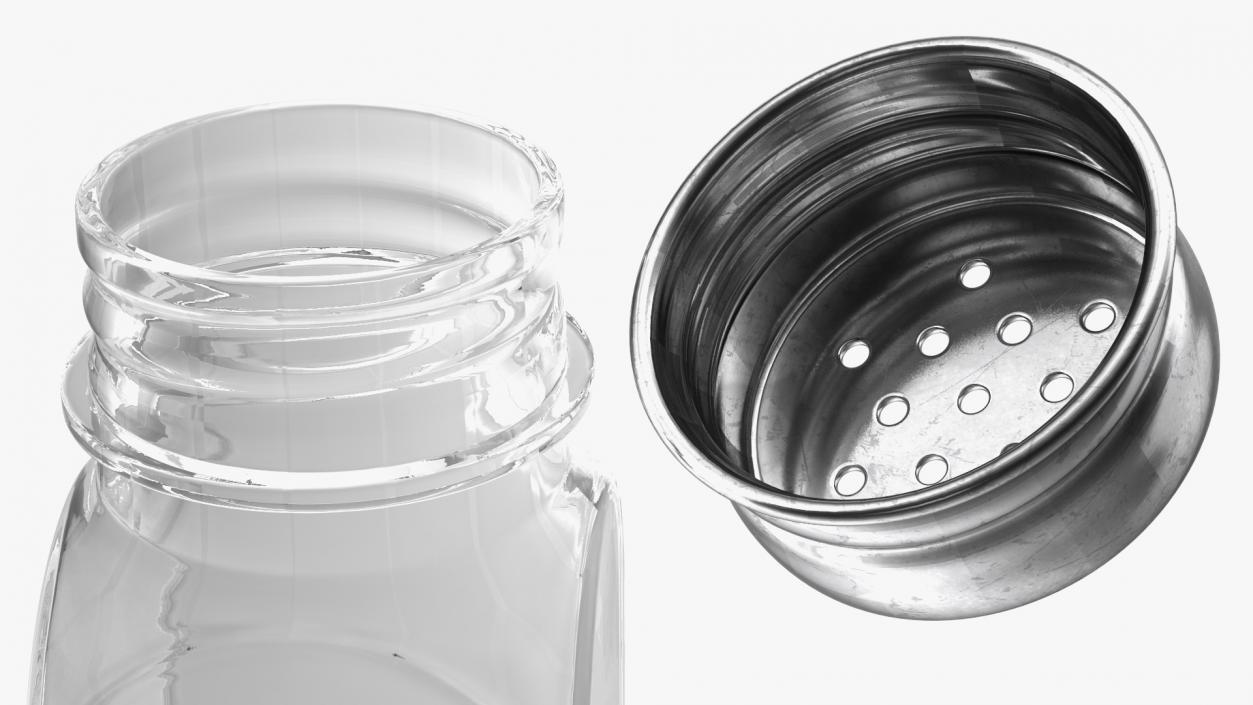 3D model Multipurpose Glass Shaker with Metal Lid